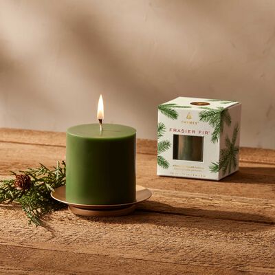 thymes-frasier-fir-heritage-pillar-candle-small